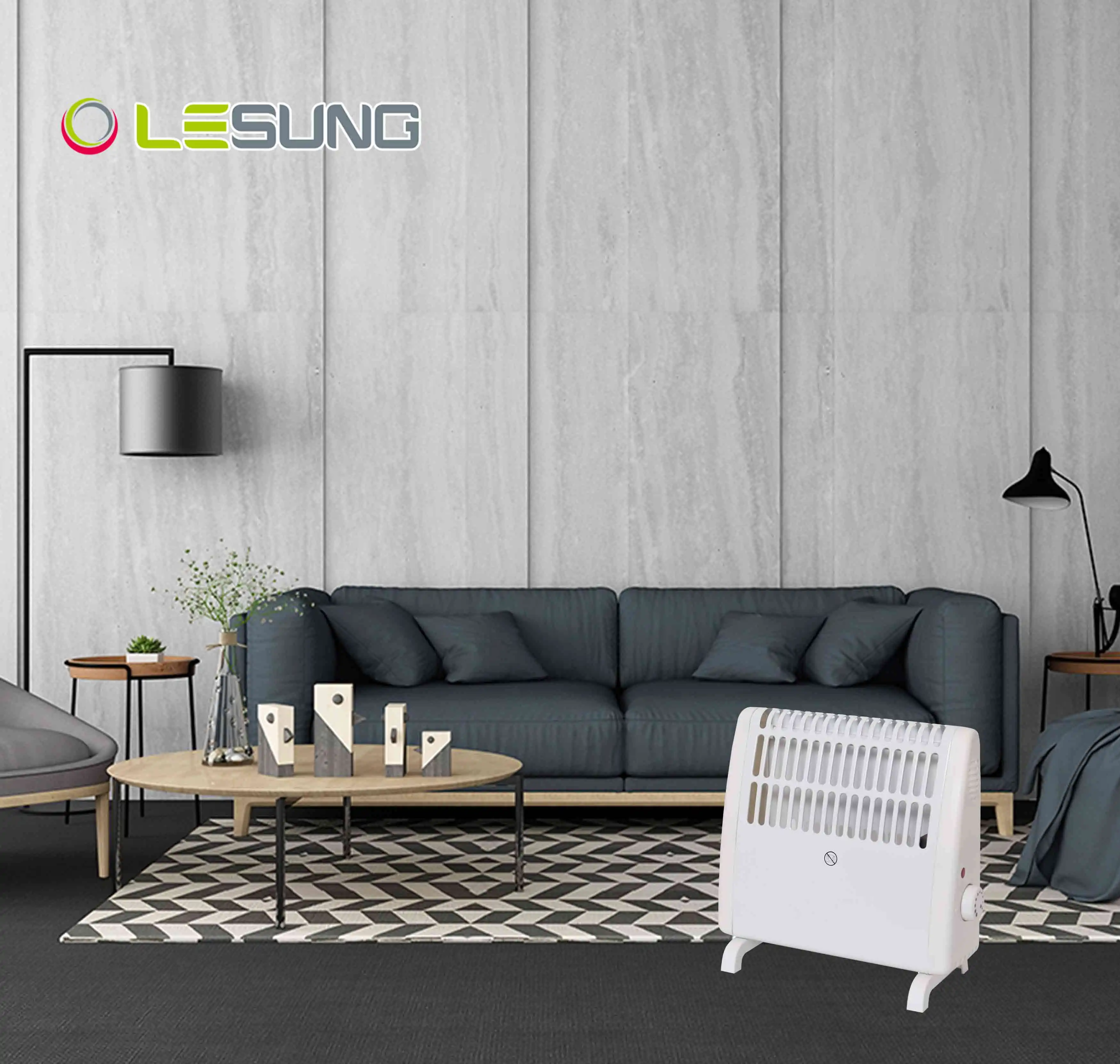 Household 500W Freestanding Frost Protector Convector Heater With Adjustable Thermostat