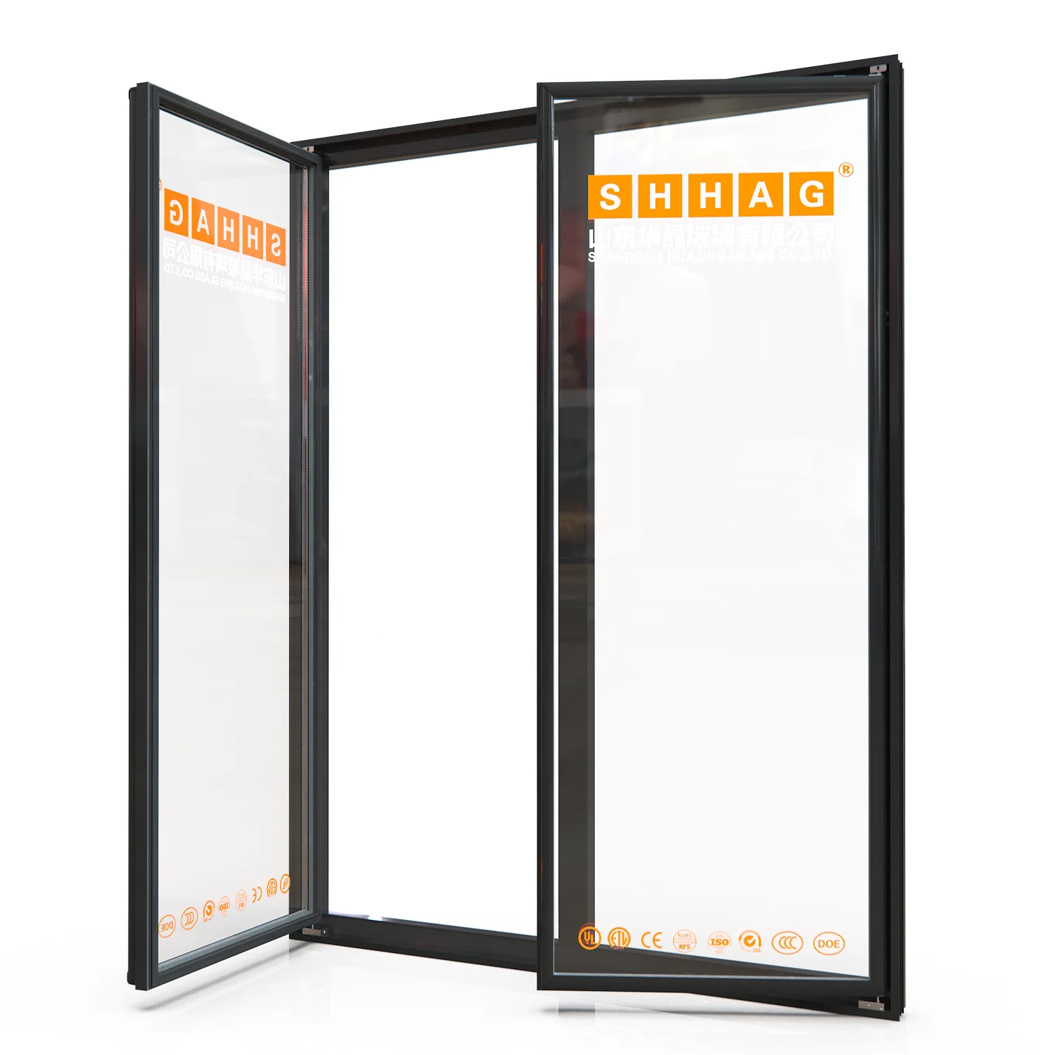 China cooler glass door with heating frame 30*79 doors use for walk in cooler which for fresh fruits and vegetables in store