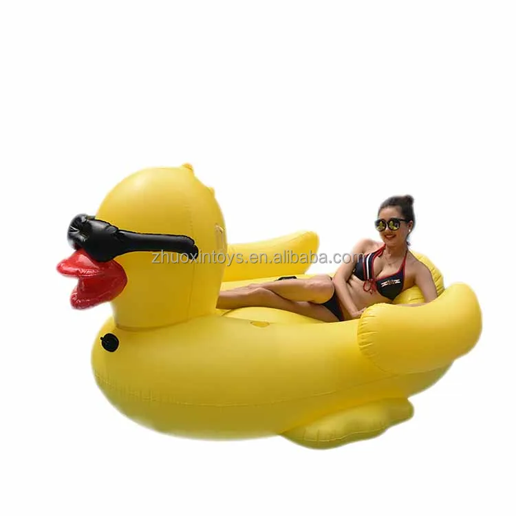 Водное удовольствие, желтая губа, желтая утка, плавательный поплавок, надувной водитель для бассейна с солнцезащитными очками