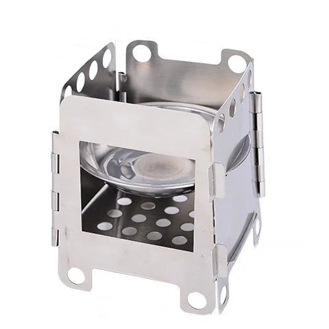 Woodburning Stove Portable Backpacking Camping Outdoor Firewood Furnace Lightweight Bbq Picnic Flatpack Stove