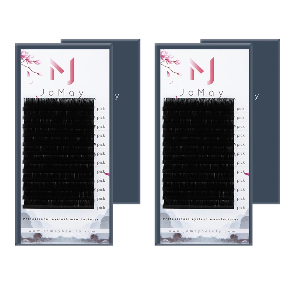 JOMAY private label  trays ultra silk lash extensions qingdao wholesale volume lashes extension