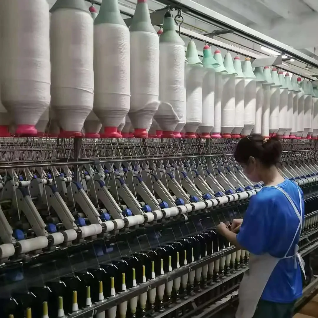 Textile cvc 60/40 Cotton Polyester 45s 40s 32s 30s Blended Yarn make to order for Knitting Textile