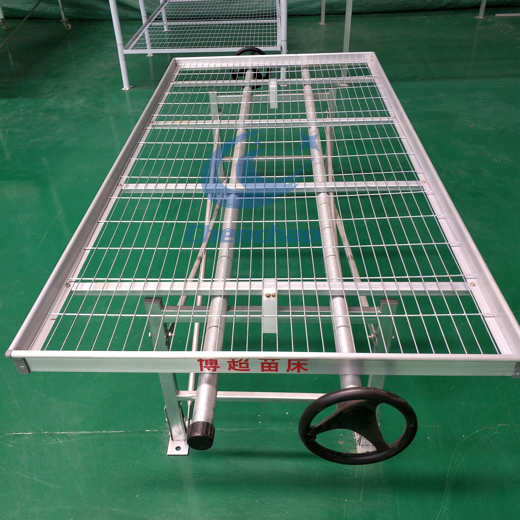 Greenhouse Steel Mesh Rolling Bench/Welded Mesh Tables(Max length 30m)