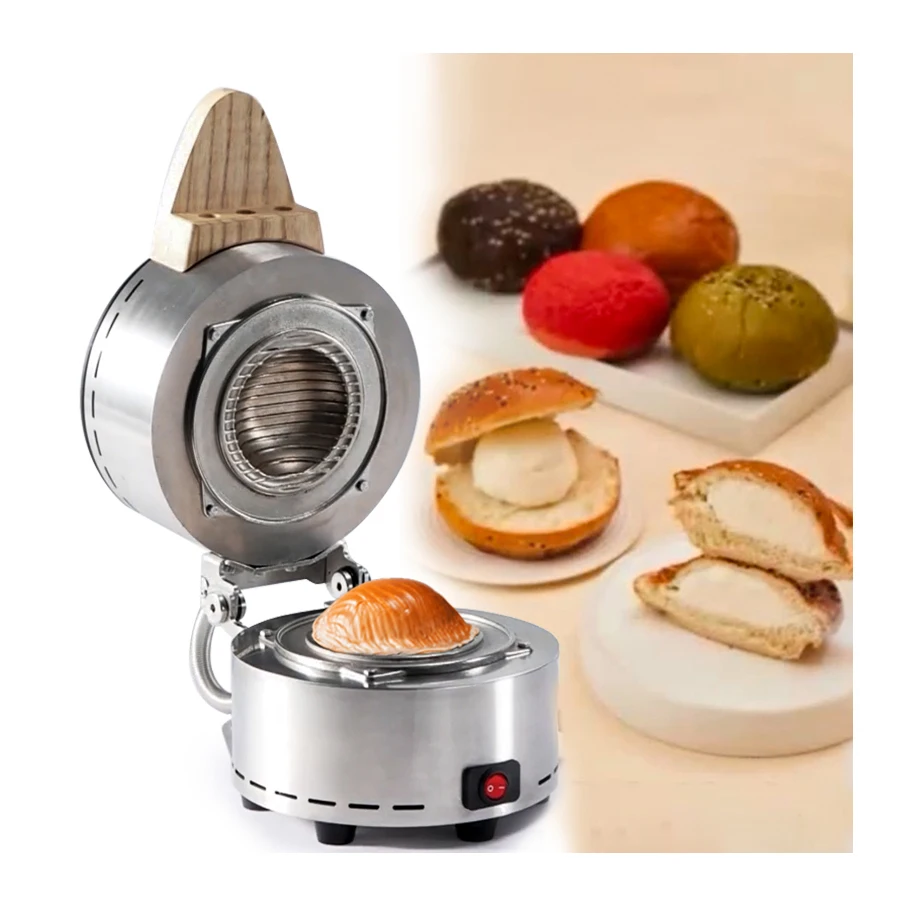 2024 new model ufo 2000 high output 360pcs/h  ice cream sandwich maker nonstick stainless steel plate bread press panini maker