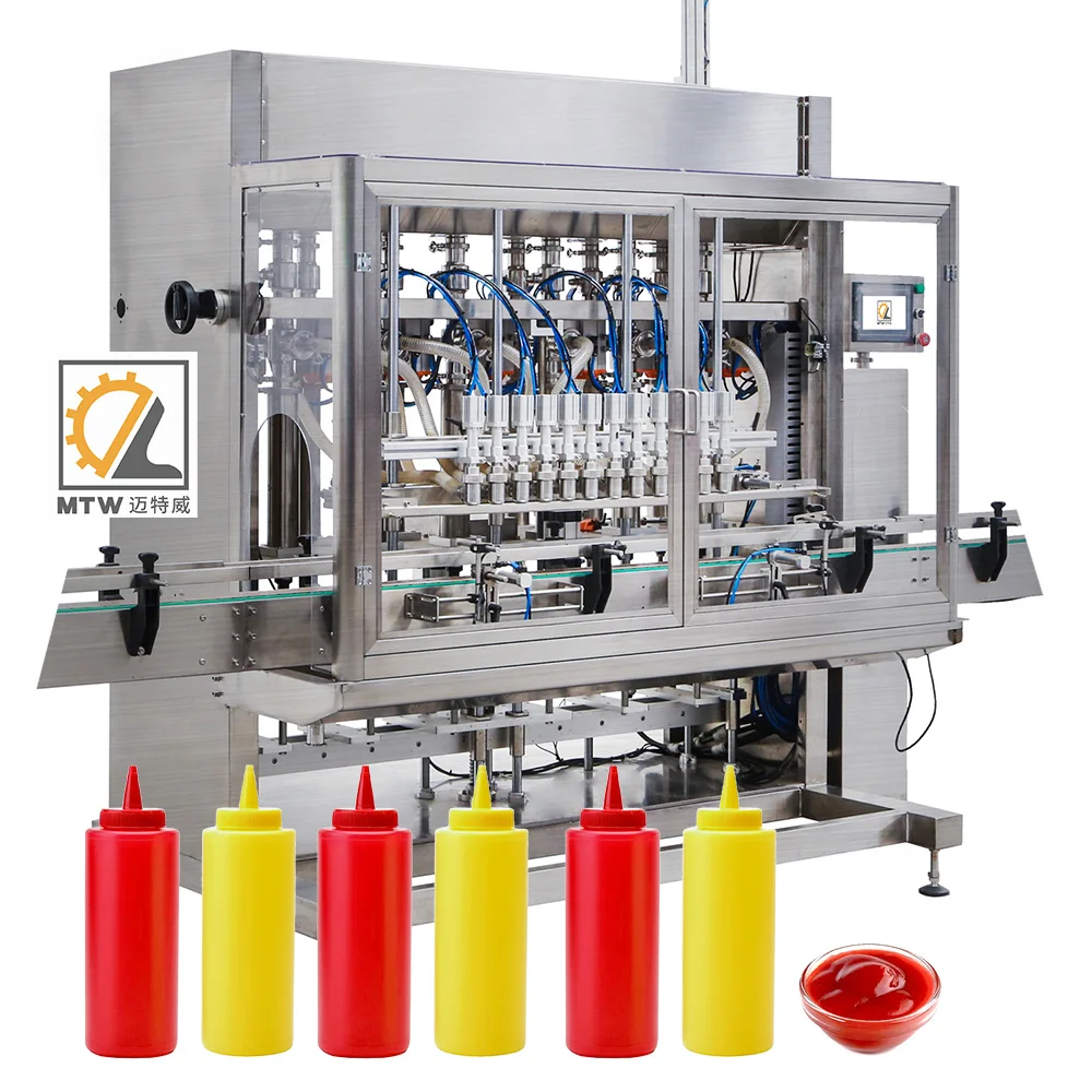 MTW salsa de mermelada tomate maquina de llenado y envasado