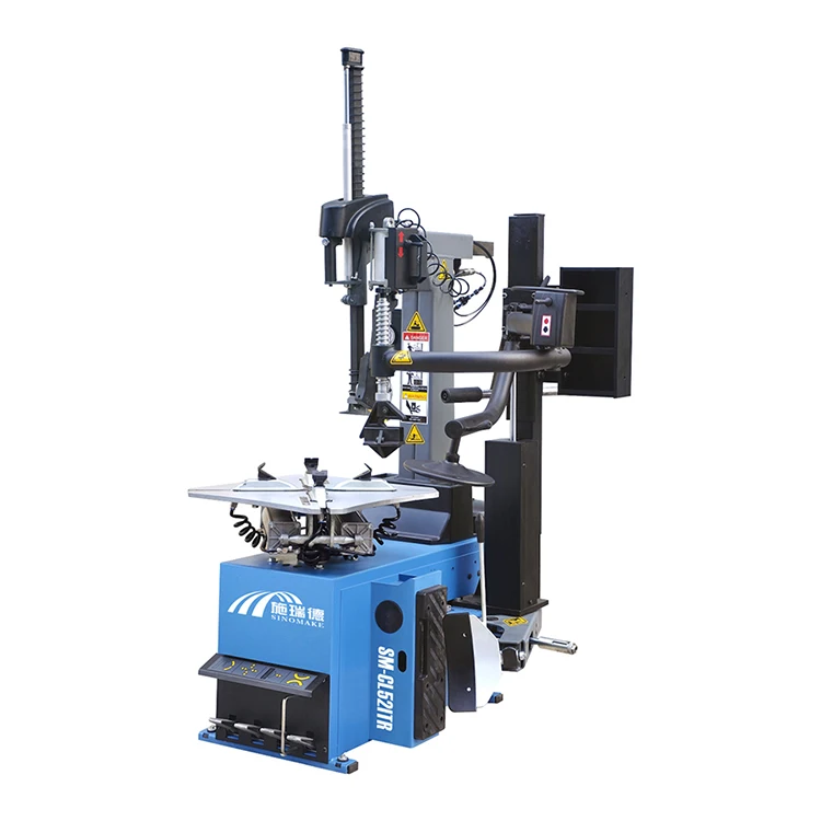 SM-CL52ITR 380V automatic tire changer machine tilt column 26 inch with right helper tire inflation good quality