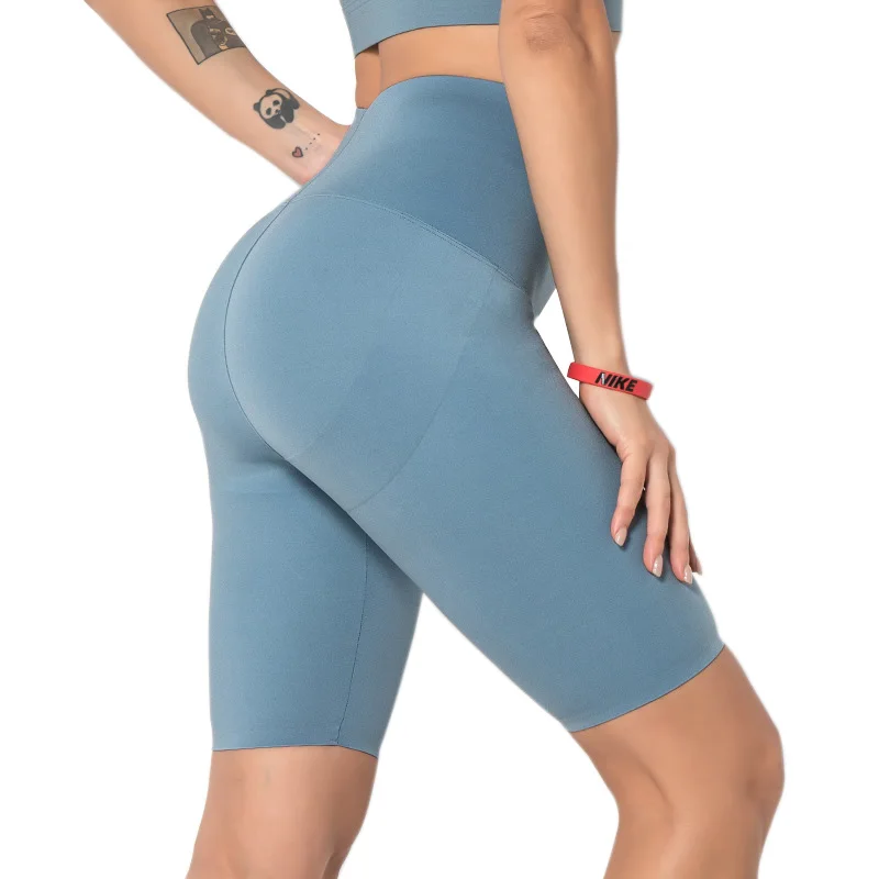 
 Новый дизайн, женские велосипедные шорты с высокой талией, облегающие шорты для фитнеса и йоги  