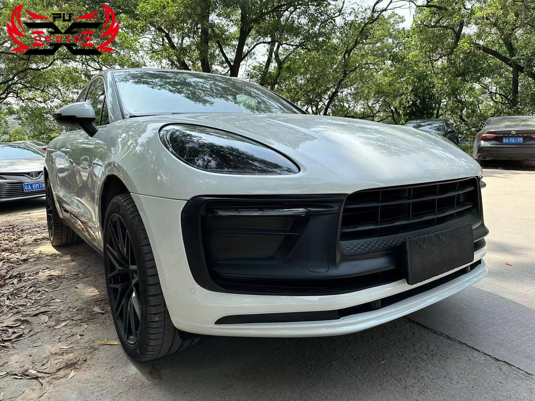 For Porsche Macan 2014-2021 Upgrade Latest 2022 Macan GTS FRP Front Bumper Rear Bumper Body Kit