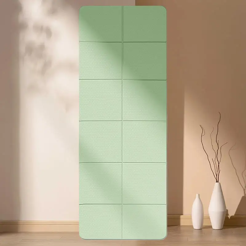 Haiteng Wholesale Price Portable Non Slip Texture Design Travel Eco Friendly Foldable Yoga Mat TPE