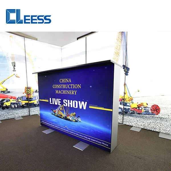 SEG Fabric Lightbox Backlit Trade Show Counter