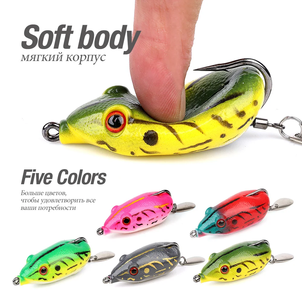 14g Topwater Wobblers Minnow Crankbaits Fly Fishing Artificial Insect with thailand snakehead plastic Soft Frog Fishing Lures