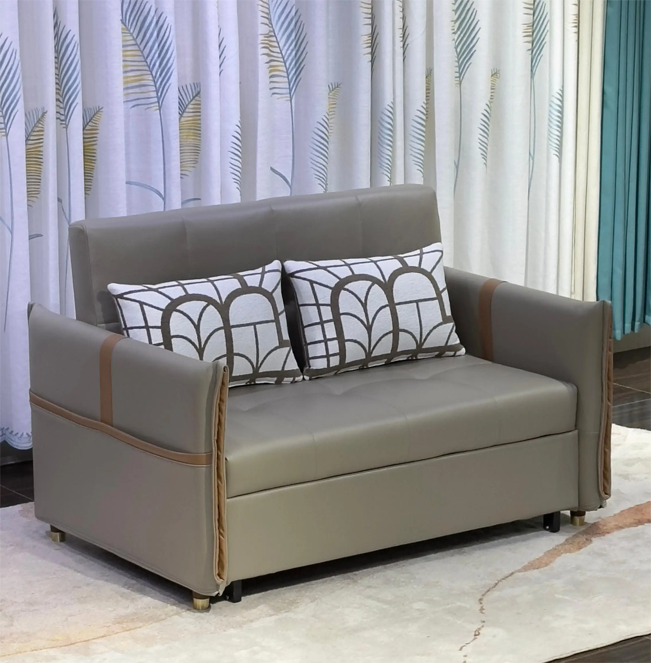 Modern leather frame queen multifunctional storage bed furnitures sets