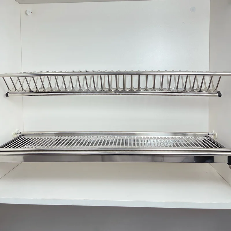 ISO kitchen stainless steel dish rack, kitchen wall dish rack of Guangzhou manufacturer