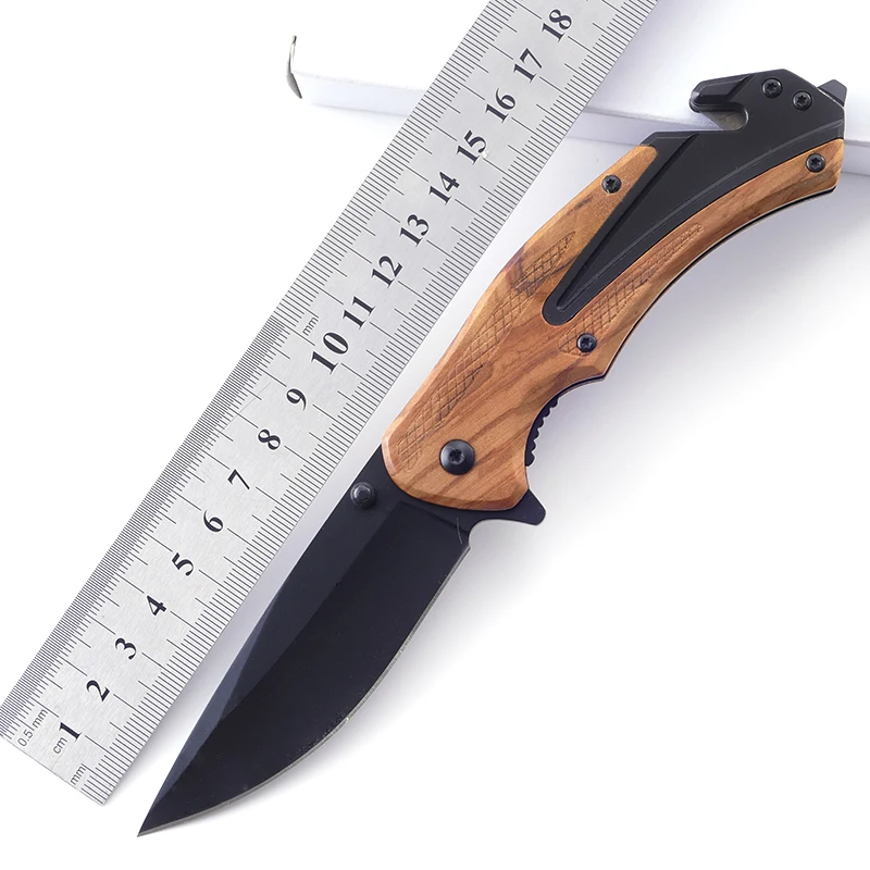 wholesale Zebra wood survival hunting camping bering knife knife