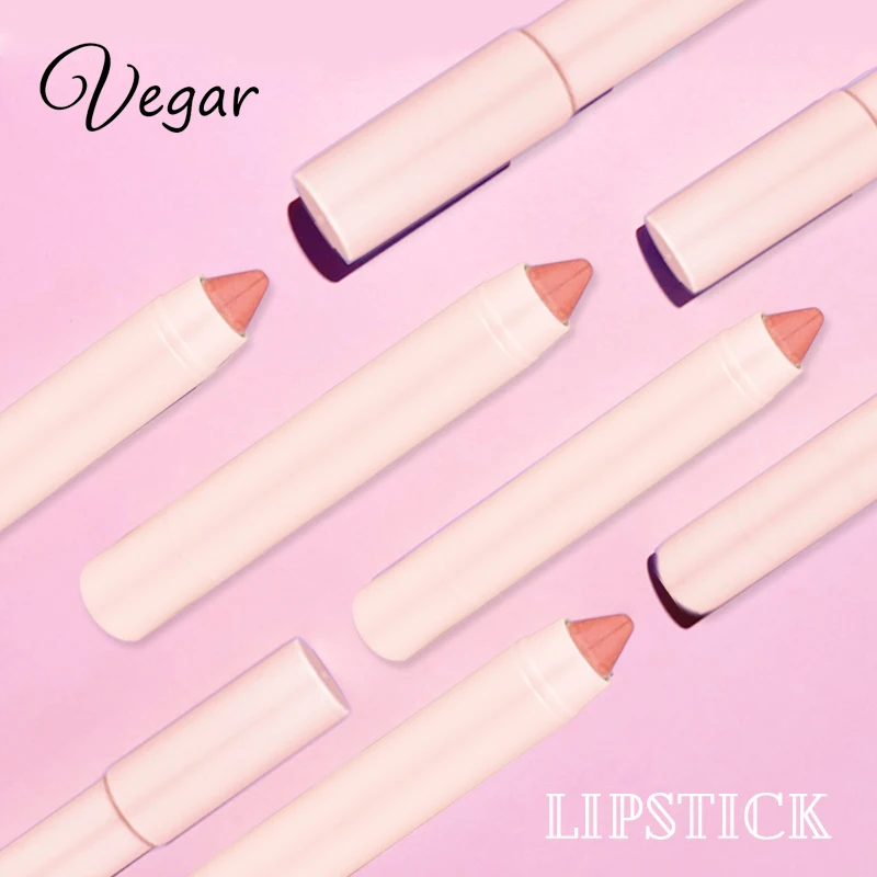 Lip makeup wholesale long lasting vegan custom logo creamy pink lip crayon