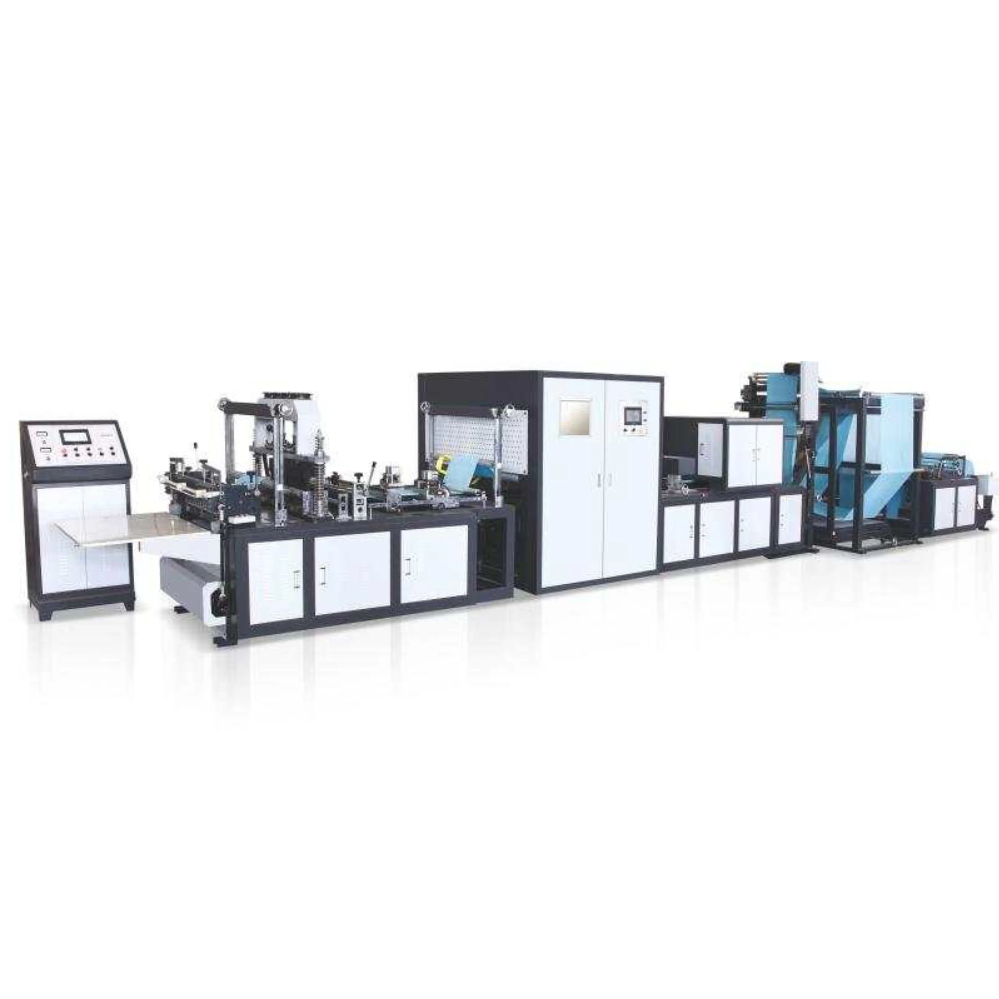 XKLT-600-C Model handle loop online machinery fully automatic non-woven box bag making machine