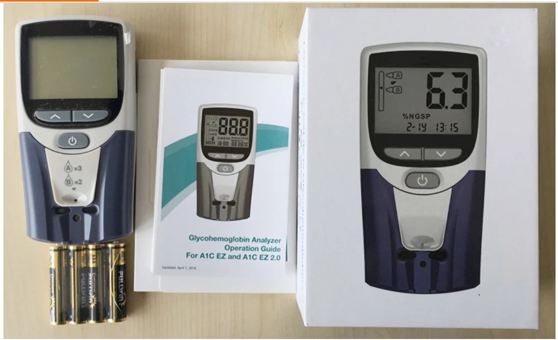 Двойной анализатор глюкозы HbA1c и цена машины глицированный