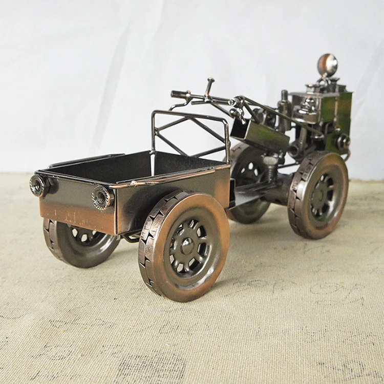 Tractor Model Truck Tractor Ornament Car Decoration Toys for Kids Small Car Display Model