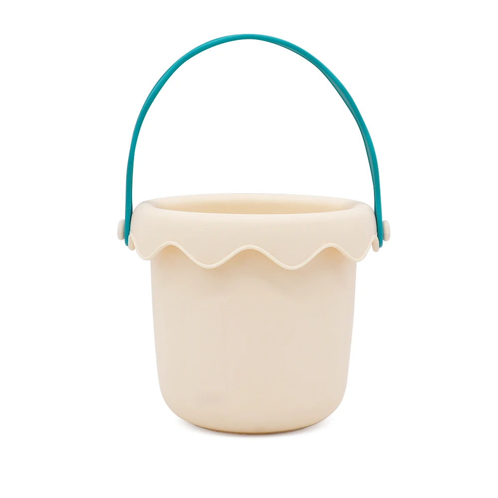 Summer Outdoor Soft Sand Bucket Shovel Eco Friendly Silicone Beach Sand Toy Set Kids Toys