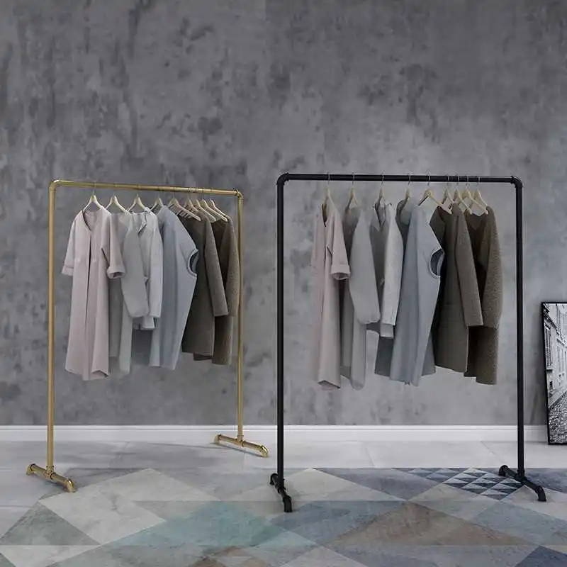 Fashion Design Single Pole Clothes Hanger Laundry Coat Stand Metal Adjustable Single Pole Clothes Hanger Coat Rack