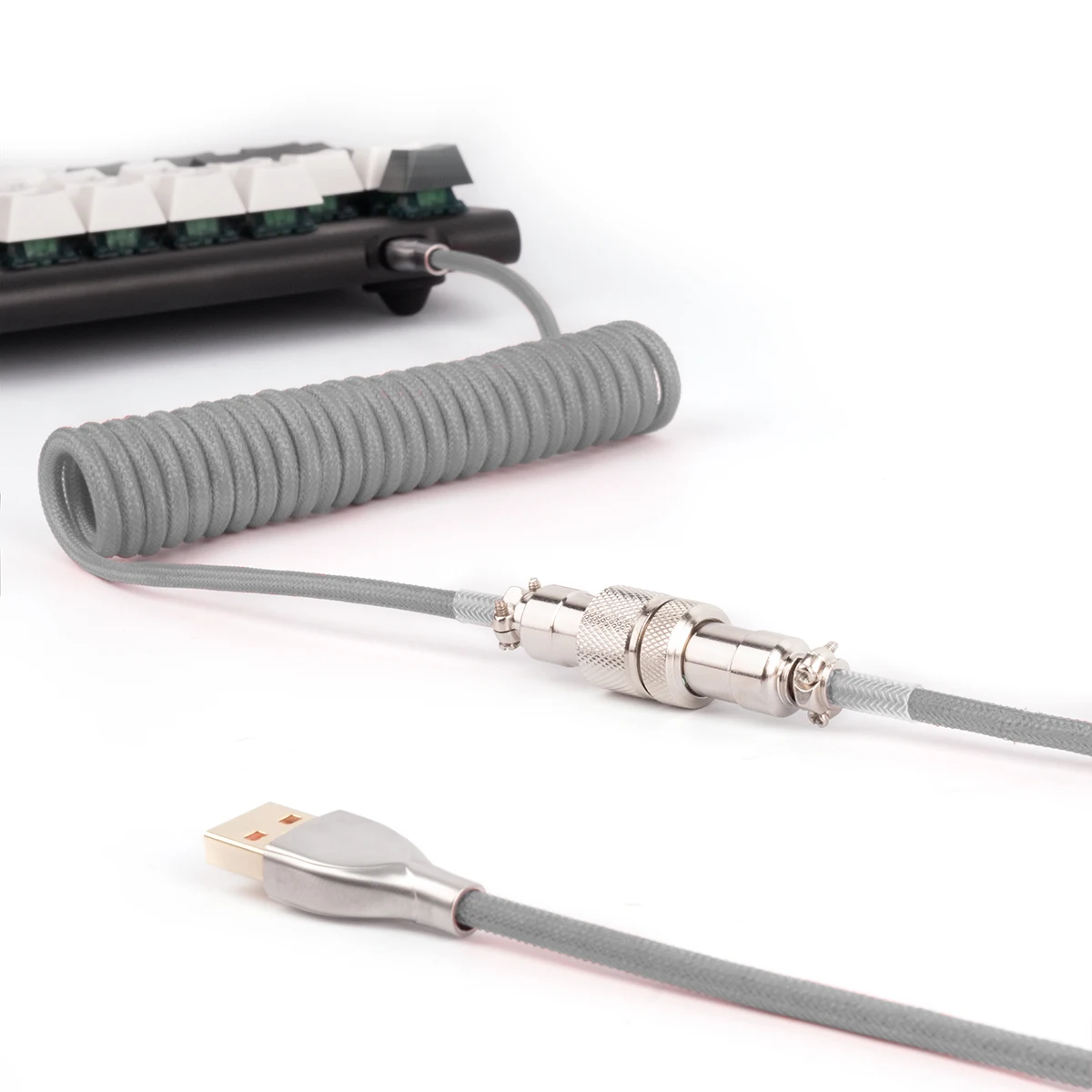USB C Cable Type C Data Cable 1.8m Custom Mechanical Keyboard Coiled Aviator Cable