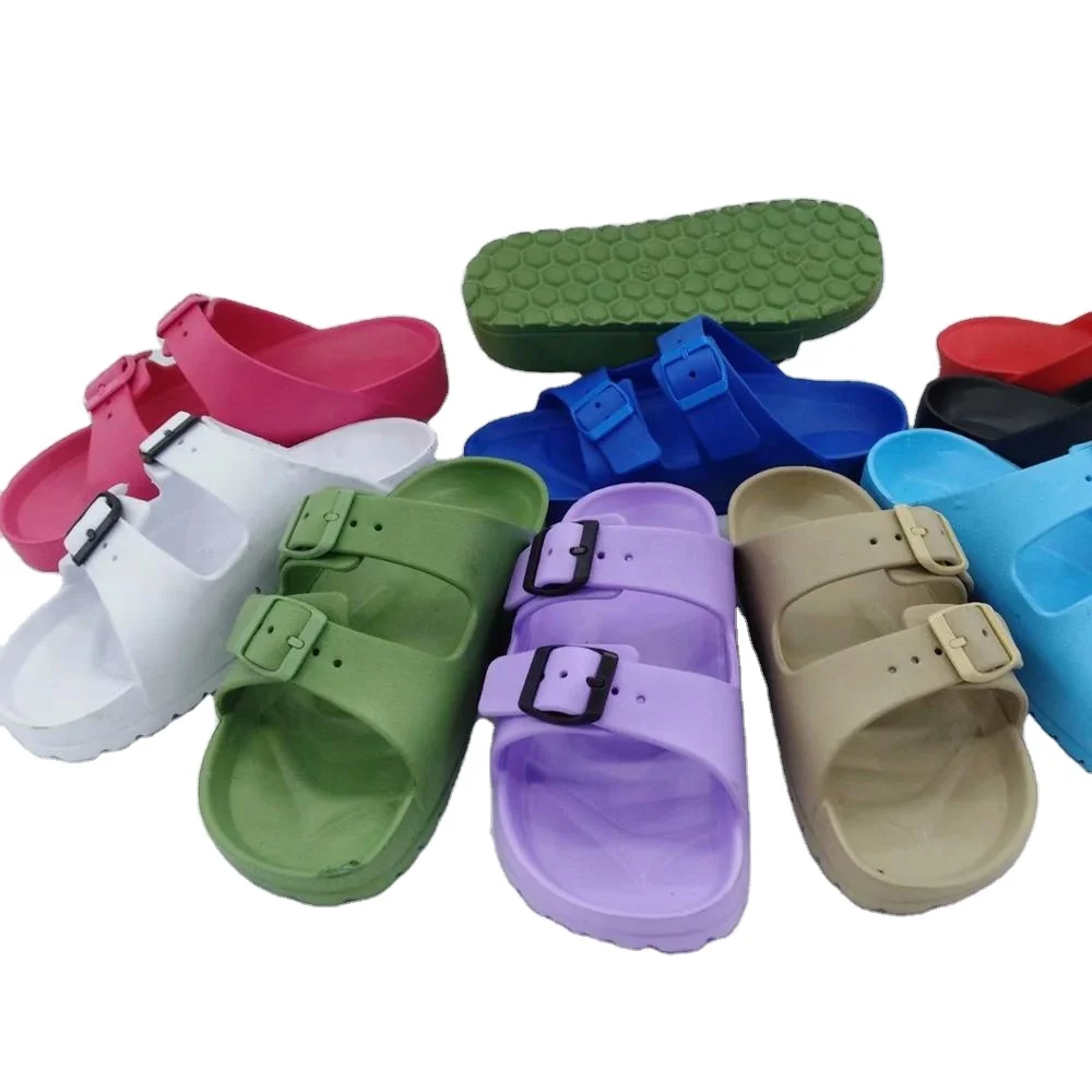 Сандалии унисекс из ЭВА модные пляжные тапочки с двумя ремешками орнаментом птицы подошвой пеноматериала летние