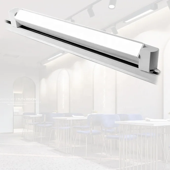 Spot track light 220v 2835 SMD square led track for living room indoor rail light system spotlight for home lighting