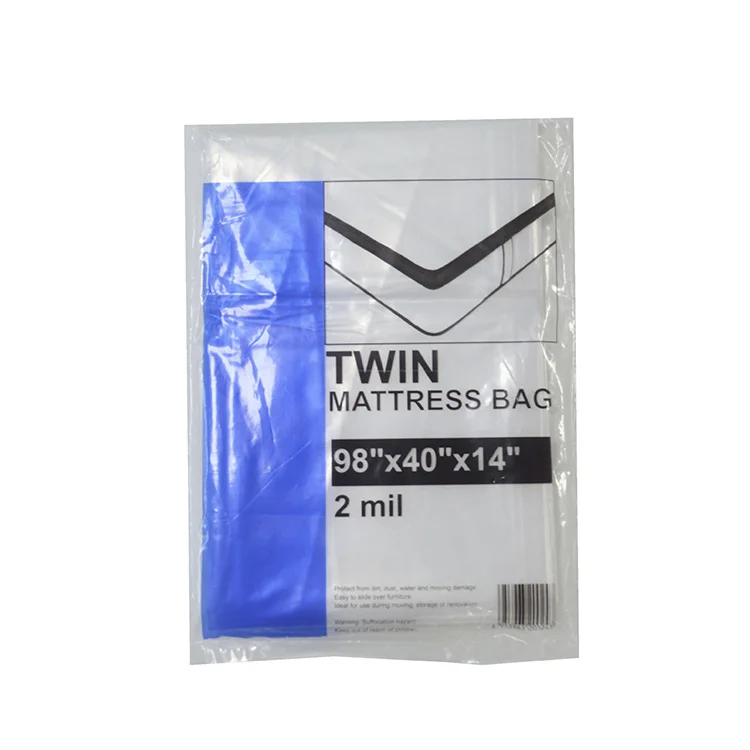 Thailand Factory biodegradable Plastic mattress bags, heavy duty mattress bag cover for moving ,mattress bag