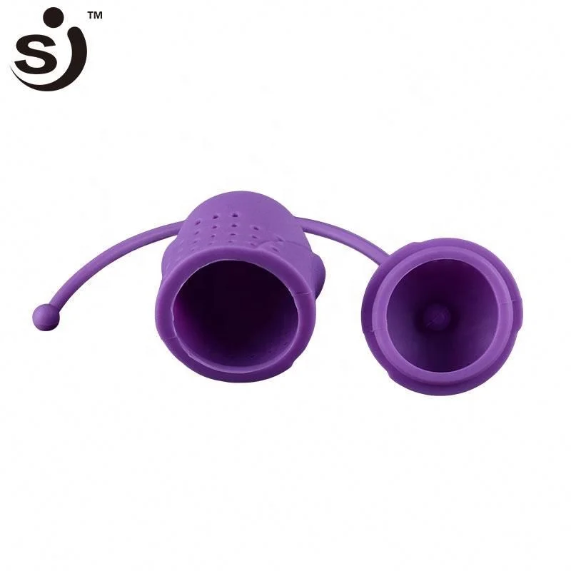 Beautiful Rose Shape Tea Filter Portable Tea Strainer Silicone Tea Infuser Wholesale Factory