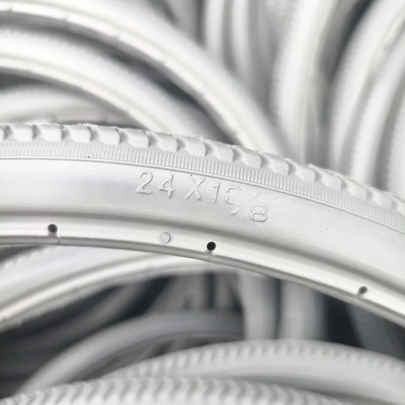 26X1 3/8 Grey MTB Racing Road Bicycle Tire Bike Solid Wheelchair Tyre with Excellent Performance