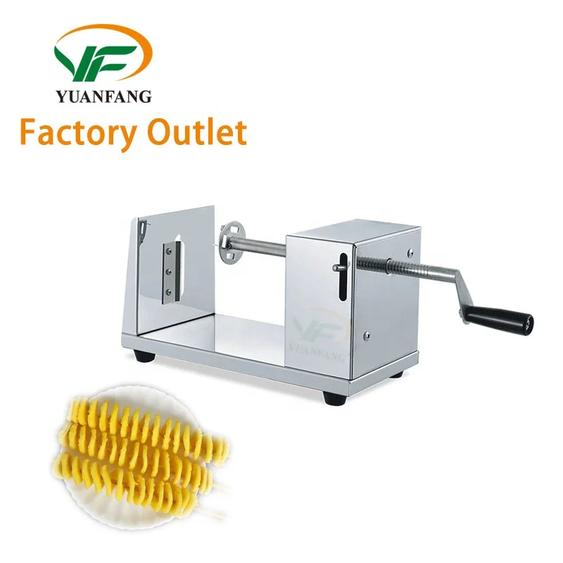 Factory outlet Manual Spiral Potato Cutter Stainless Steel Tornado Tower Fresh Chips Tornado Potato Tower machine