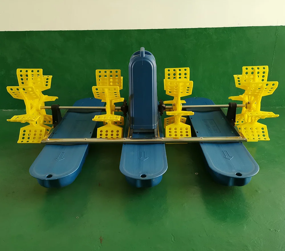 Oxygen Increasing 1.5Kw 380V Aquaculture Machine Four Impeller Paddle Aerator For Shrimp Fish Pond