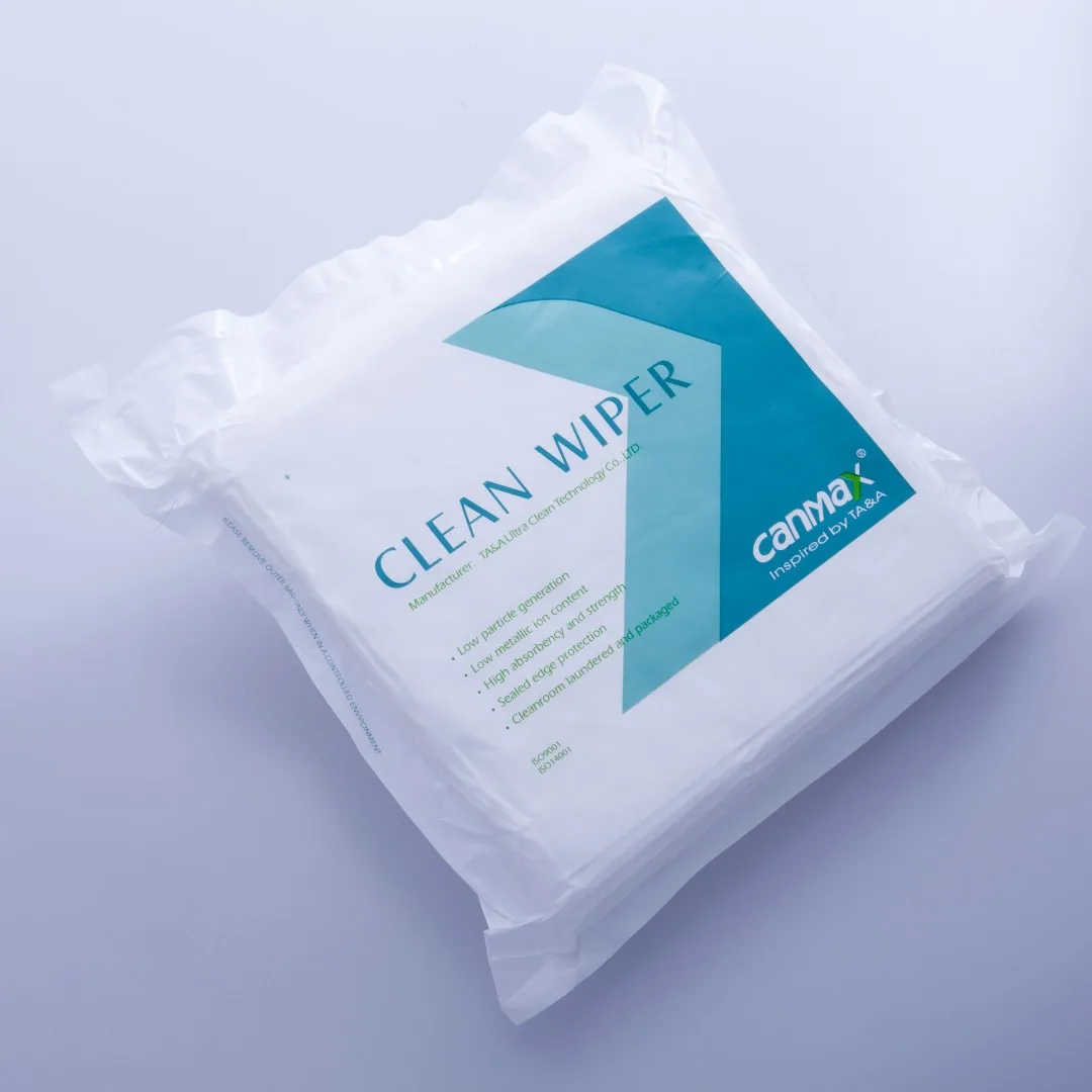 Canmax  Laser sealed Ultrasonic Microfiber Industrial Non-dust Cloth Clean Room Wipes For Semiconductor Camera Screen Laboratory