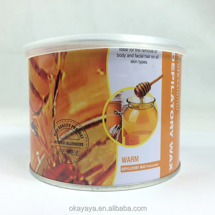 All Natural 400g Canned Depilatory Wax  Soft Wax For Hand Arms Hair Removal At Home Salon
