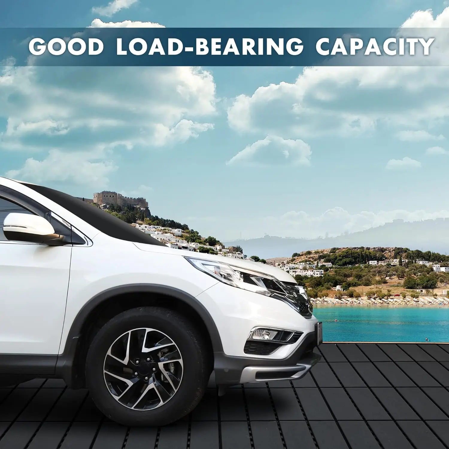 New Marble effect interlocking deck tiles flooring decoration for patio tiles