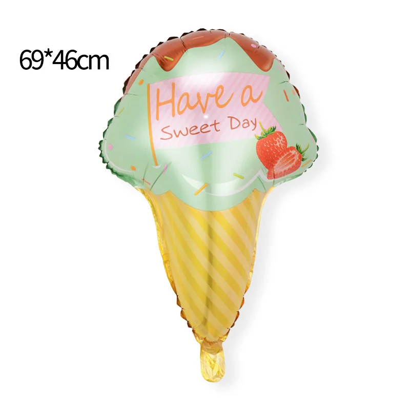 Candyland Birthday Party Decorations Donut Birthday Party Supplies with Happy Birthday Banner Ice Cream Foil Balloon