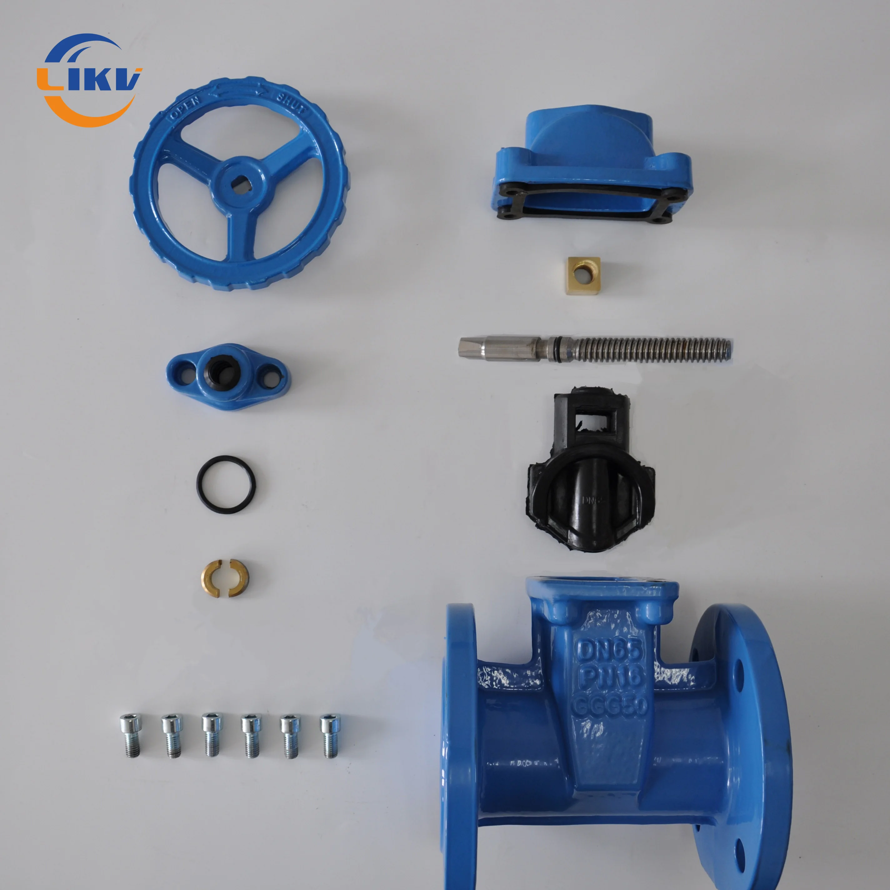 Industrial 4 Inch Soft Seal Non Rising Spindle Gate Valve Factory Direct Russia GOST Price List