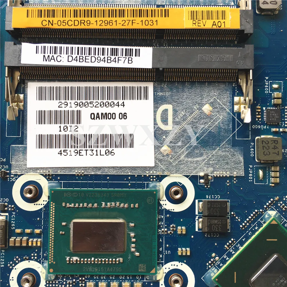 5CDR9 материнская плата для ноутбука Dell E6230 CN-05CDR9 LA-7731P i5-3320M бортовой процессор