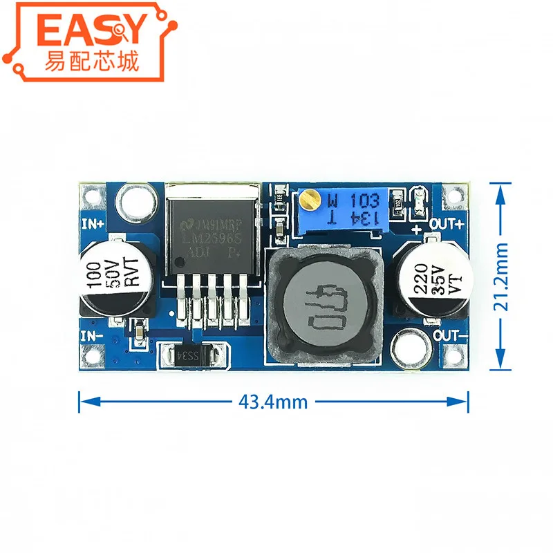 DC-DC step-down power supply module 3A adjustable step-down module LM2596 regulated 24V to 12V 5V 3V
