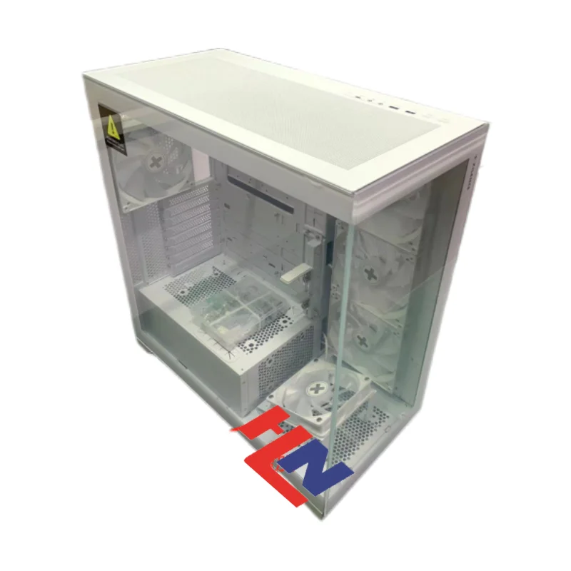 Vertical Gaming Computer Cases and Towers Metal PC ATX Tower Case Fans Cooler Tempered Glass Computer