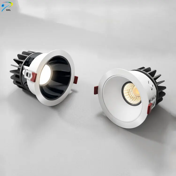 Антибликовые точечные светильники с узкими сторонами и глубокими отверстиями потолочные диаметром 15 Вт из алюминия встраиваемые светодиодные