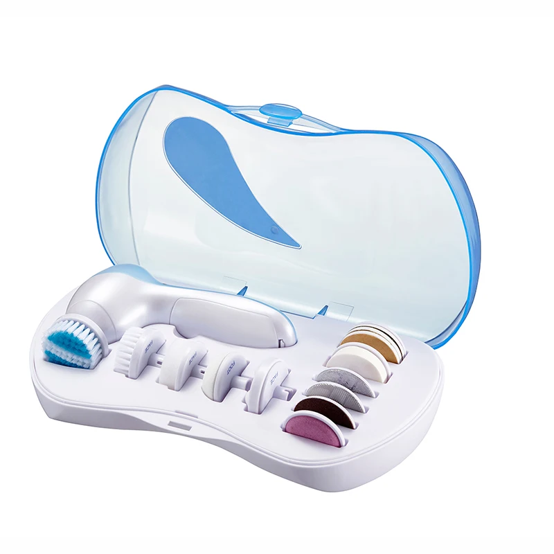 Battery facial brush cleaner and nail care kits Face skin cleanser Electric Nail polisher Manicure Pedicure Clipper Cutter