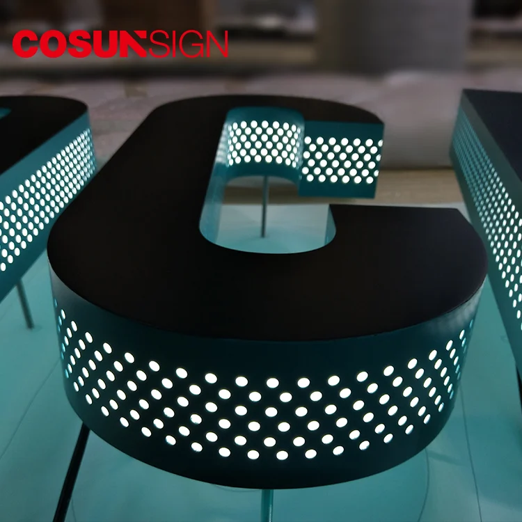 Single color push through led pharmacy cross module signage