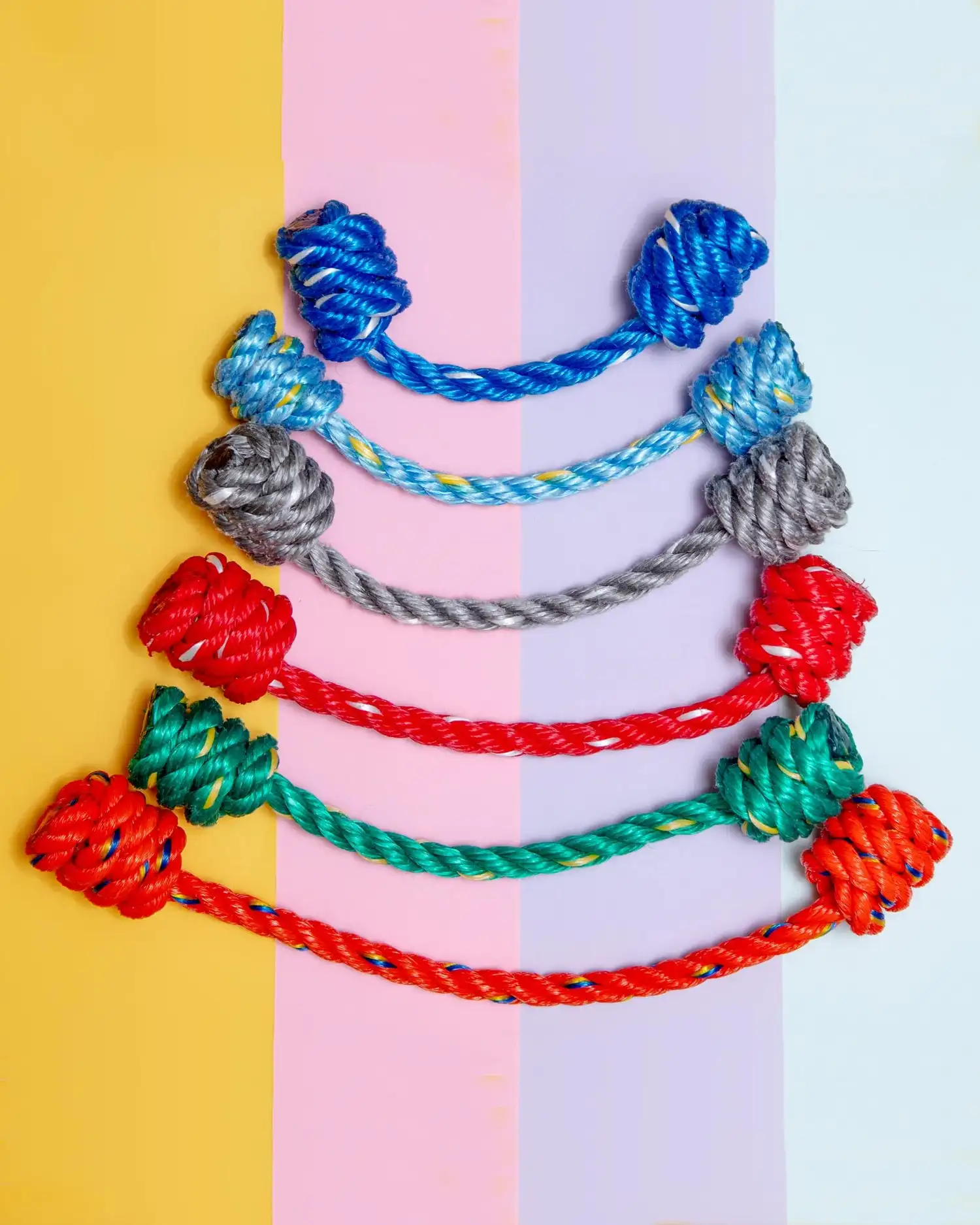 Tug Rope Toys for Dogs Chew Hippo Custom Hemp Nylon Rope Knot Chew Toys Dog Dental Plush Tennis Ball Cotton Pet Set Rope Dog Toy