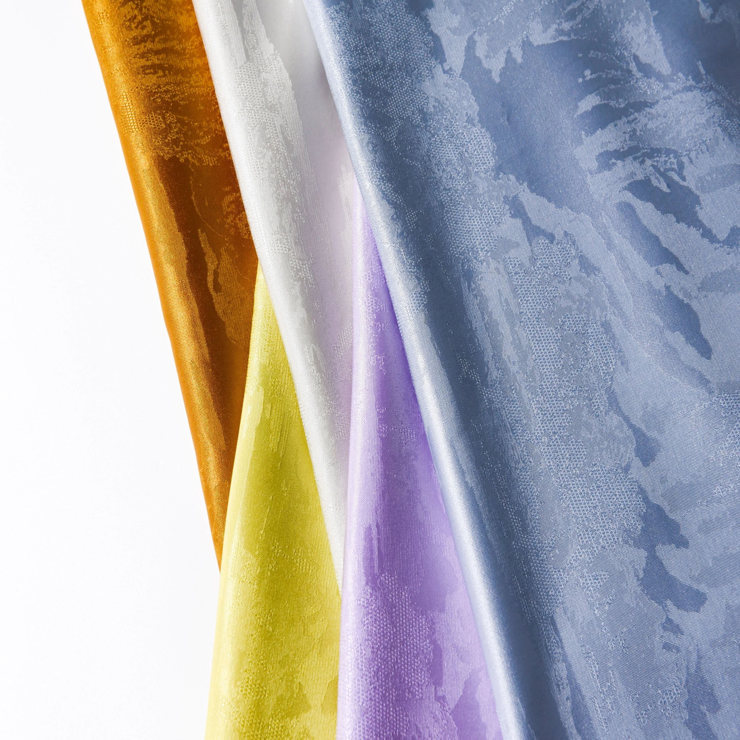 KUNYE naia acetate embossed satin silk jacquard fabric for clothing