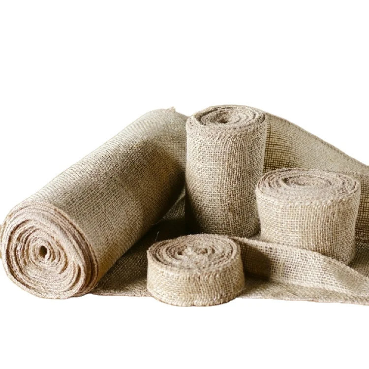 Gardening Burlap Roll Multipurpose Natural Burlap Fabric/Jute Fiber Material for Decorations