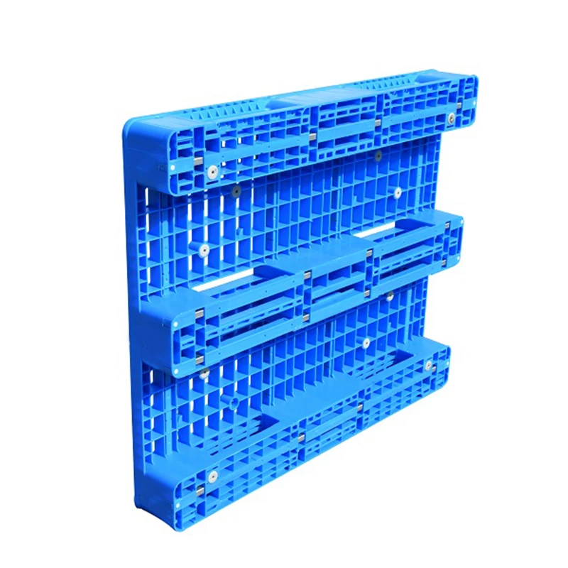 100*100*15 Cm/1150x1150mm 3 Runners Single Side Heavy Duty Nestable Stackable Plastic Pallet For Racking