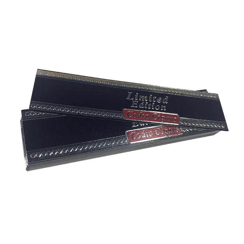 Custom Printed Gold Foil Adhesive Sticker Embossed Paper Cigar Band Rings with Private Logo Label