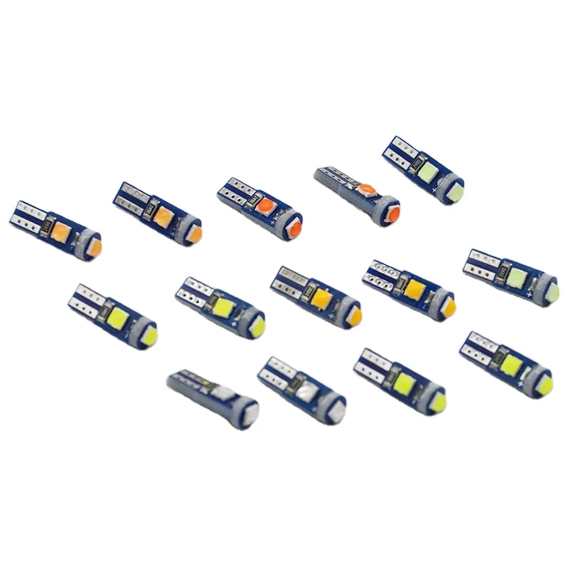 UNJOYLIOD 120lms 3030 Chips 3SMD Car Auto Lamp Bulbs Car T5 Led Car Dash Light Bulb White Amber Red Green Blue Pink T10 12v,12v