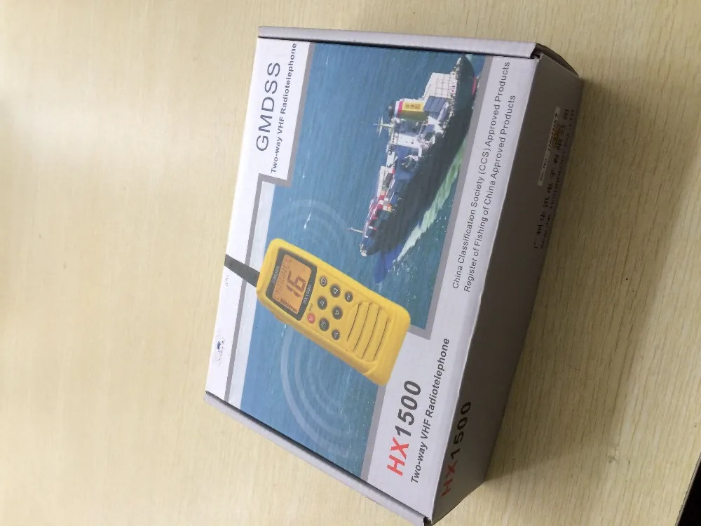 HX-1500 GMDSS VHF двухстороннее радио с 2 батареями зарядным устройством сертификатом CCS